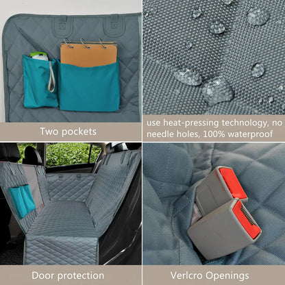 Dog Seat Cover with Mesh Visual Window