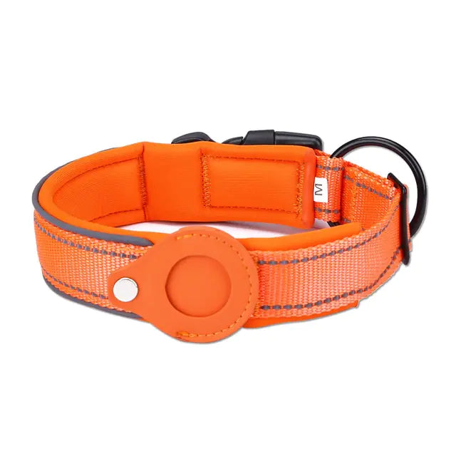 Secure & Durable Airtag Dog Collar: Built for Comfort & All-Day Adventures