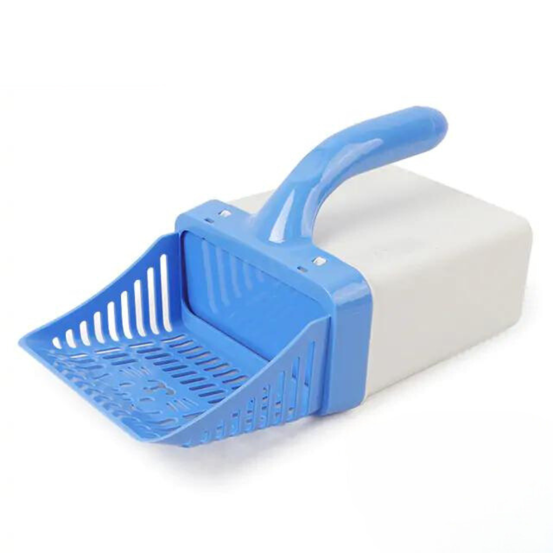 Cat Litter Shovel with Built-In Trash Can