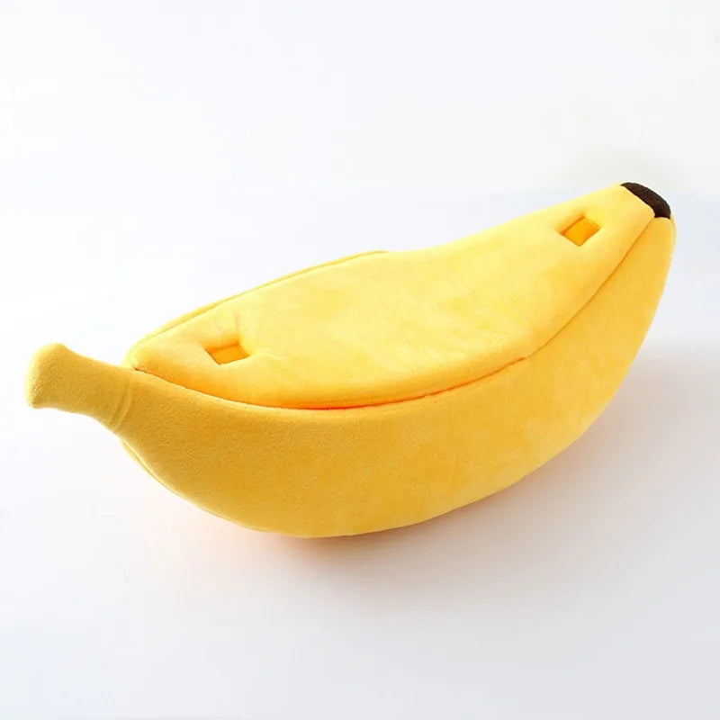 Super Soft Banana Cat Bed for Warm & Comfortable Sleeps