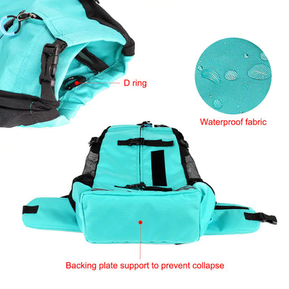 Reflective & Breathable Dog Backpack: Safe & Comfortable Walks & Hikes