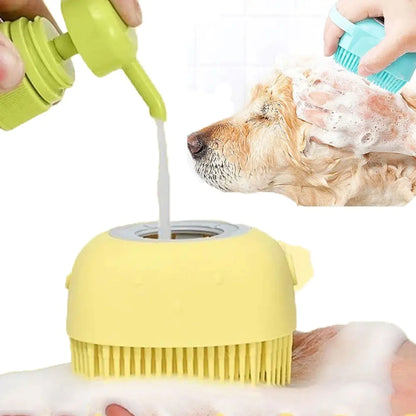 Silicone Bath Brush: Gentle Cleaning & Massage for Dogs