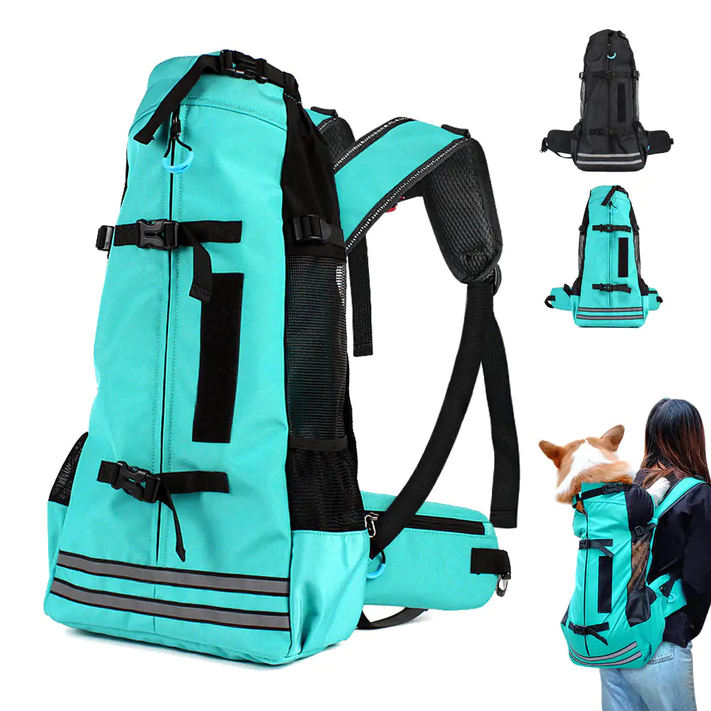 Reflective & Breathable Dog Backpack: Safe & Comfortable Walks & Hikes