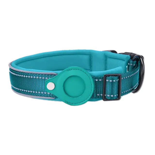 Secure & Durable Airtag Dog Collar: Built for Comfort & All-Day Adventures