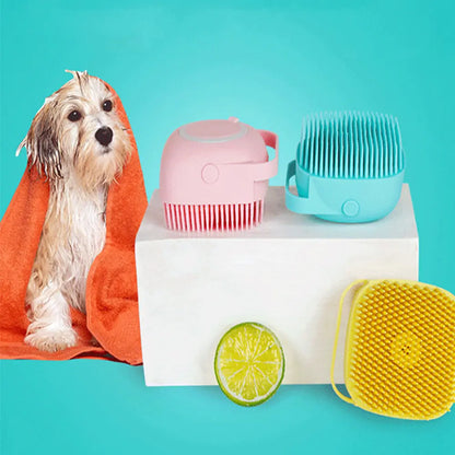 Silicone Bath Brush: Gentle Cleaning & Massage for Dogs