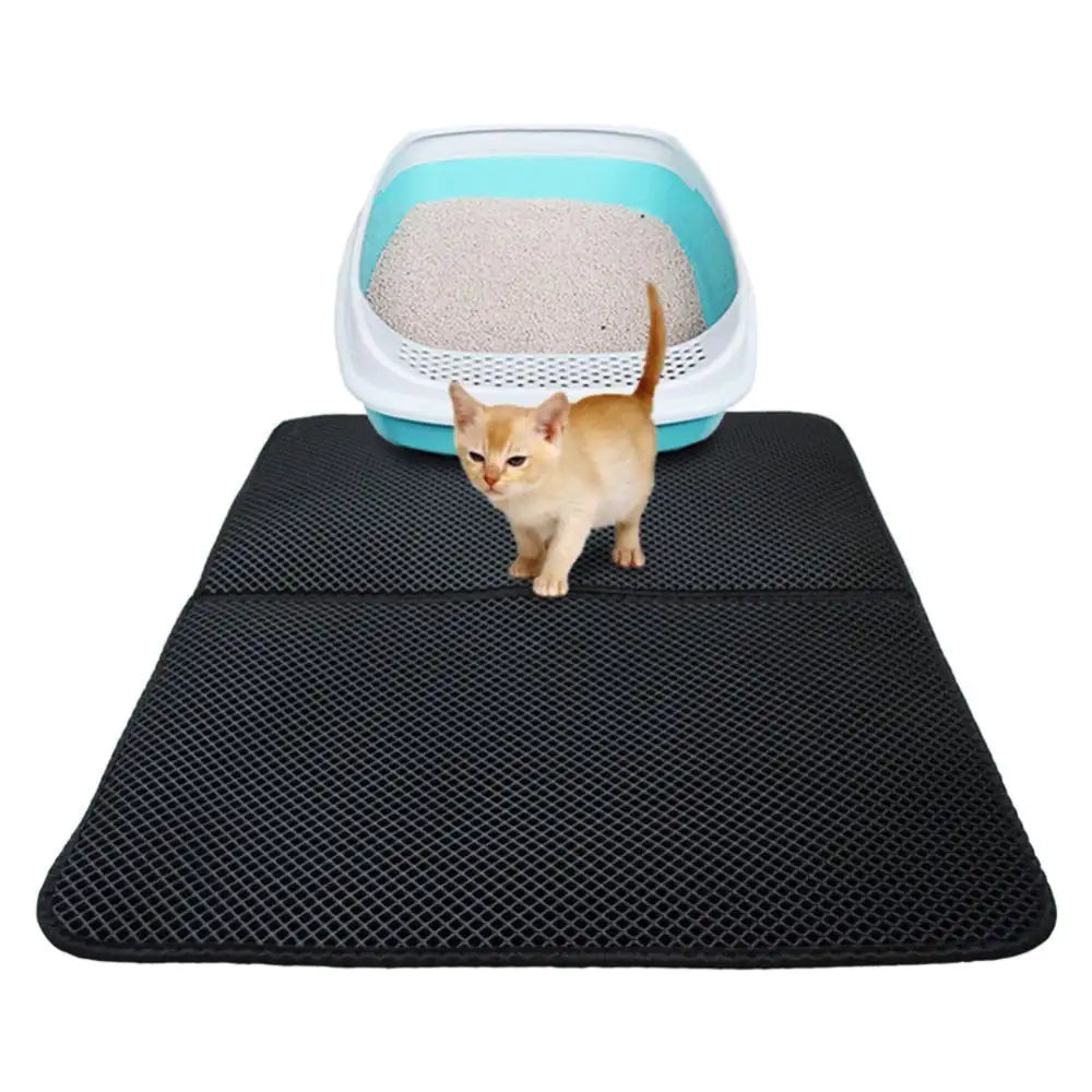 Lightweight & Portable Cat Litter Mat: Keeps Floors Clean Anywhere