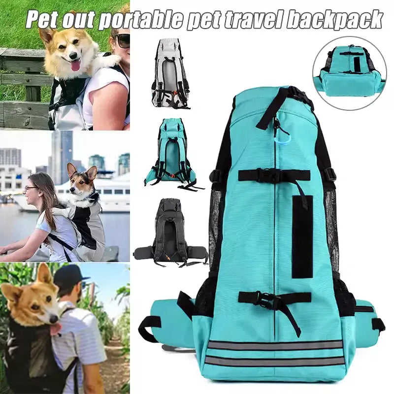 Reflective & Breathable Dog Backpack: Safe & Comfortable Walks & Hikes