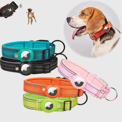 Secure & Durable Airtag Dog Collar: Built for Comfort & All-Day Adventures